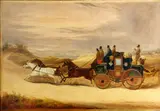 William Joseph Shayer, Up hill springing 'em, oil on canvas