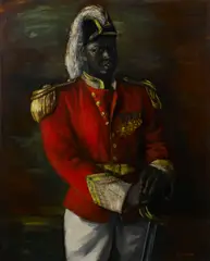Frederick Taubes, Emperor Jones, oil on canvas