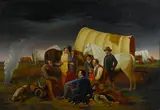 William Ranney, Advice on the Prairie, oil on oil on board