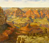Richard Dey de Ribcowsky, The Grand Canyon, oil on canvas