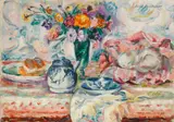 Lucie Cousturier, Nature morte, oil on canvas laid down on paper board