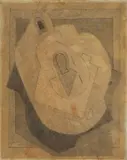 Albert Gleizes, Composition, circa 1922, pencil on paper laid down on paper