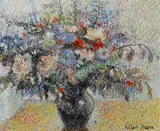 Hughes Claude Pissarro, Bouquet d'août, oil on canvas