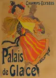 Jules Chéret, Palais de Glace (B. 368), 1896, Lithograph in colors on wove paper backed with linen