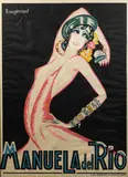Guy de Rougemont, Manuela Del Rio, c. 1930, Lithographic poster in colors on wove paper backed with linen