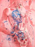 David Salle, Canfield/Hatfield #2, 1989-90, Softground etching with aquatint, sugarlift, spitbite and photo-