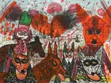 Roy De Forest, Untitled (T. 78-115), 1978, Lithograph in colors on Copperplate Deluxe paper