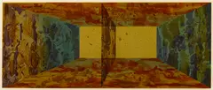 Ronald Davis, Single Divider; Double Slice, from Rectangle Series (G. 362; 363), 1971-72, Lithograph and screenprint in colors with embossing on wove paper, each signed in pencil
