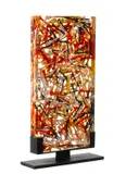 Arman, Untitled, 1994, accumulation of multi-colored golf tees embedded in polyester in a Plexiglas box with steel frame