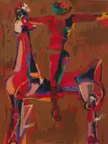 Edition Olympia (G. L112) by Marino Marini, 1972, Lithograph in colors on wove paper, sold Jun 2015