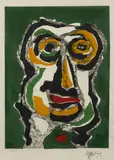 Karel Appel, Personnage, 1975, Etching and aquatint in colors on embossed wove paper