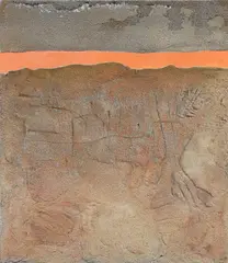 Luxor Noon by Enrico Donati, 1980, acrylic and sand on canvas, offered Jun 2015
