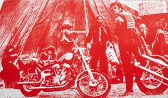 Easy Rider by Russell Young, 2007, silkscreen on canvas, offered Jun 2015
