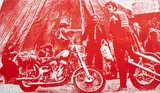 Russell Young, Easy Rider, 2007, silkscreen on canvas