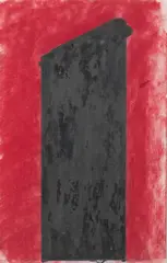 Robert Moskowitz, Untitled (Flat Iron), 1980, pastel and graphite on paper