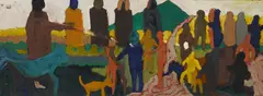 Bob Thompson, Untitled #4 (The casting of the spell), 1960, oil on panel