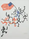 Alexander Calder, Madison Square Boys Club, 1974, Lithograph in colors on wove paper