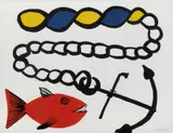 Poisson pas Ancre by Alexander Calder, 1965, Lithograph in colors on wove paper, sold Jun 2015