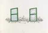 Claes Oldenburg, Proposal for a Civic Monument in the Form of Two Windows (A./P. 179)