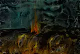 Lava by Leonardo Nierman, 1963, acrylic on masonite, offered Jun 2015