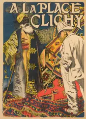 Eugene Grasset, A la Place Clichy, 1891, Lithograph in colors on wove paper backed with linen
