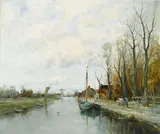 Charles P. Gruppé, A Dutch canal scene