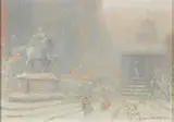 Johann Berthelsen, New York City's Grand Army Plaza in winter