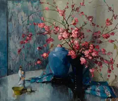 Nell Walker Warner, Still life with flowers, oil on canvas