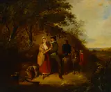 The sportsman by George Morland, oil on canvas, offered Jan 2015