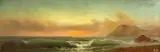 Gideon Jacques Denny, Breakers on the beach, 1878, oil on board