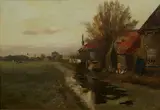 Charles P. Gruppé, A farmhouse by a waterway