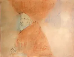 Sin título by Rafael Coronel, 1969, pastel and pencil on paper, sold Jan 2015
