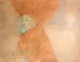 Rafael Coronel, Sin título, 1969, pastel and pencil on paper