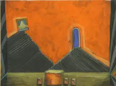 Stage Design by Rolph Scarlett, circa 1920, gouache, pastel and graphite on paper, offered Jan 2015