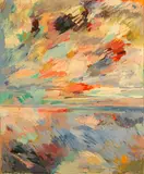 Hyde Solomon, Morning Horizon, 1961, oil on canvas