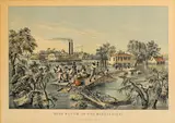 Currier & Ives, 'High Water' in the Mississippi (G. 3057; C. 2819)