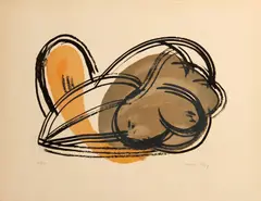 Nudo (A. 24) by Man Ray, 1964, Color lithograph on wove paper, sold Jan 2015