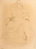 Masami Teraoka, Woman with Ice Cream Cone, 1977, Lithograph on wove paper