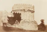 Robert MacPherson, Tomb of Cecilia Metella on the Via Appia, Rome, c. 1858, Light albumen print, on original card mount