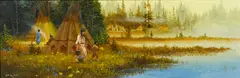 Gerry Michael Metz, Morning Chores, oil on board