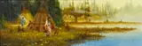 Gerry Michael Metz, Morning Chores, oil on board