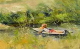Howard Rogers, Simple Pleasures, oil on canvas