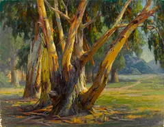 Old Eucalyptus by Paul Grimm, oil on canvas, offered Jul 2014