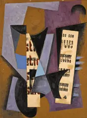 Composition 1942 by Suzy Frelinghuysen, oil and collage on board laid down on panel, sold Nov 2014