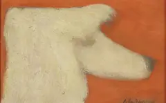 Poodle by Milton Avery, oil on board, sold Nov 2014