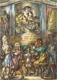 Reginald Marsh, Off to the Movies, Love Affair is Playing!, watercolor and gouache on paper