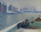 Leon Kroll, Paris, Flooding of the Seine, circa 1910, oil on canvas