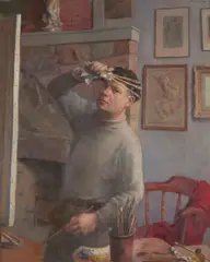 Robert Brackman, Self Portrait, oil on canvas