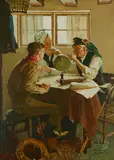 Norman Rockwell, Study for "Scouts of Many Trails"