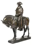 Henry Shrady, George Washington at Valley Forge, bronze with brown patina